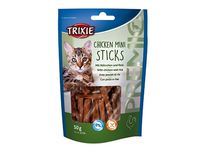 Trixie Premio Mini Sticks Лакомство с курицей и рисом для кошек