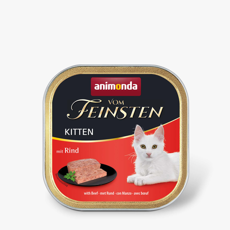 Корм Vom Feinsten Kitten with Beef консервированный д/котят с говядиной