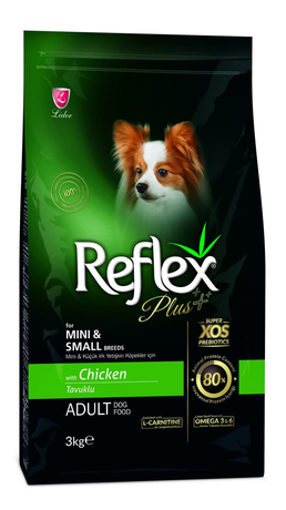 Корм сухий повноцінний та збалансований для собак малих порід Reflex Plus, з куркою