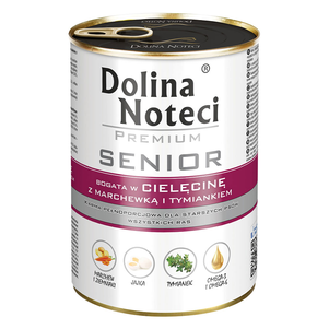 Корм Консервированный Dolina Noteci Premium Senior Для Пожилых Собак С Телятиной, Морковью И Чабрецом Фото Зоомагазина Dog.Com.Ua