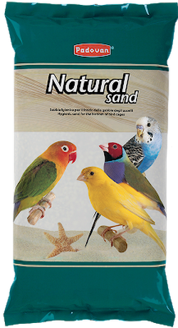 Padovan Natural Sand Гигиенический кварцевый наполнитель для птичьей клетки