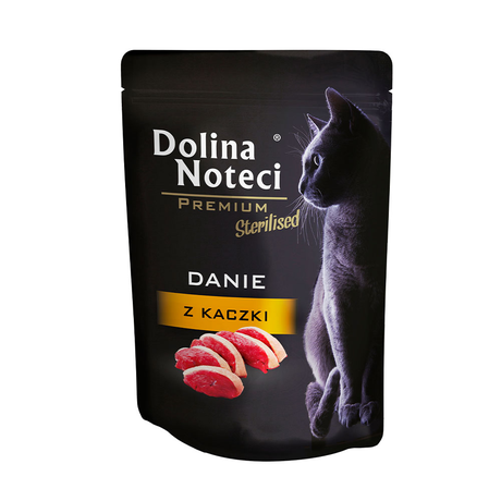 Пауч Dolina Noteci Danie для стерилизованных кошек с уткой, 85 г