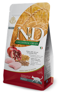 Farmina N & D Low Grain Cat Chicken & Pomegranate Adult низкозерновой для взрослых кошек, курица и гранат