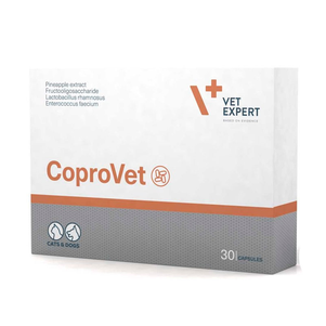 Vet Expert CoproVet - харчова добавка для котів і собак для ефективного вирішення проблеми копрофагії (поїдання калу), 30 кап.