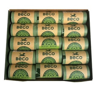 Beco Pets Одноразові пакетики для прибирання за собаками без запаху