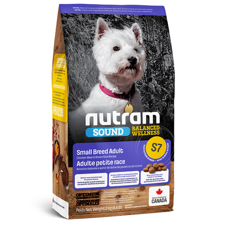 Сухий корм Nutram S7 Small Breed Adult Dog для собак малих порід (курка і рис)