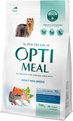 Optimeal Сухий корм із високим вмістом лосося для собак мініатюрних порід
