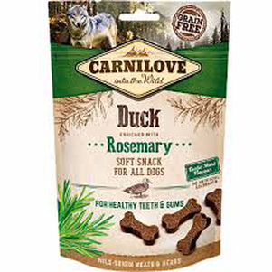 Carnilove Dog Soft Snack М'які ласощі з качкою та розмарином для собак