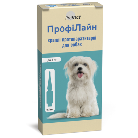Профілайн Краплі Від Бліх І Кліщів Для Собак, 1 Уп.(1 Піпетка) Фото Від Dog.Com.Ua