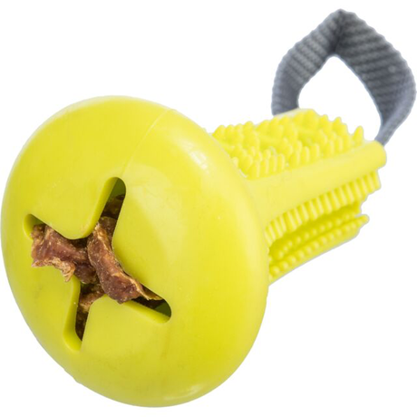 Іграшка для собак Trixie "Дзвоник для ласощів" зі стрічкою, термопластична гума/поліестер, 11*22 см