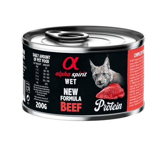 Alpha Spirit Beef for Adult Cats Вологий корм для котів із яловичиною