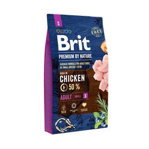 Сухий корм Brit Premium Adult S (Бріт Преміум Едалт Смол) для дорослих собак малих порід