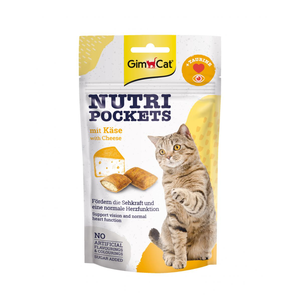 GimCat Nutri Pockets Cheese - подушечки з сиром та таурином для кішок