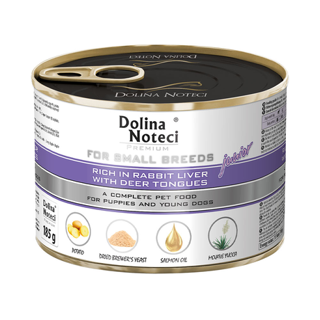 Корм Консервований Dolina Noteci Premium Для Цуценят,Юніорів Собак Маленьких Порід З Печінкою Кролика Та Язиком Оленя Фото Від Dog.Com.Ua