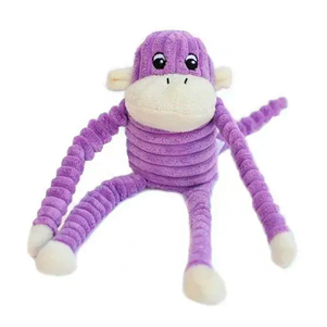 Zippypaws Spencer Crinkle Monkey Purple Small Мягкая Обезьянка Для Собак С Пищалкой Фото Зоомагазина Dog.Com.Ua