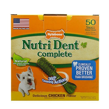 Nylabone Nutri Dent Chicken Small жевательное лакомство для чистки зубов для собак мелких пород (вкус курицы)