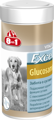 8in1 Excel Glucosamine кормовая добавка для собак с глюкозамином