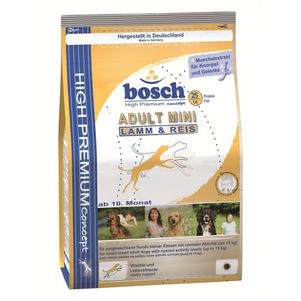 Сухий корм Bosch Mini Adult Lamb and Rice (Бош міні Едалт) для зрілих собак малих порід (ягня і рис)