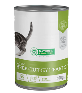 NP Kitten with Beef & Turkey hearts консерви для кошенят (яловичина та серце індички)