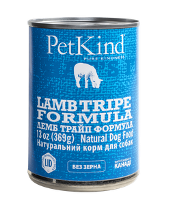 PetKind Lamb Tripe Formula влажный корм в форме паштета для собак всех пород и возрастов (ягнёнок, индейка, овечий рубец)