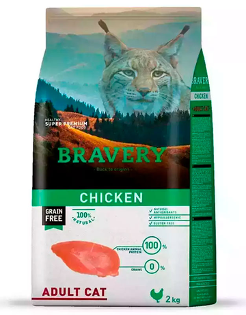Bravery Chicken Adult Cat сухий корм для дорослих котів (курка)
