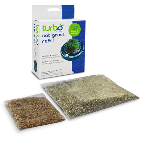 Coastal Turbo Cat Grass Refill Костал Турбо Грас Рифіл Трава Для Котів, Зерна Пшениці, Вермикуліт Фото Від Dog.Com.Ua