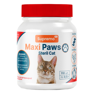 Maxi Paws Steril Cat Вітамінний Комплекс Для Стерилізованих Котів Фото Зоомагазину Dog.Com.Ua