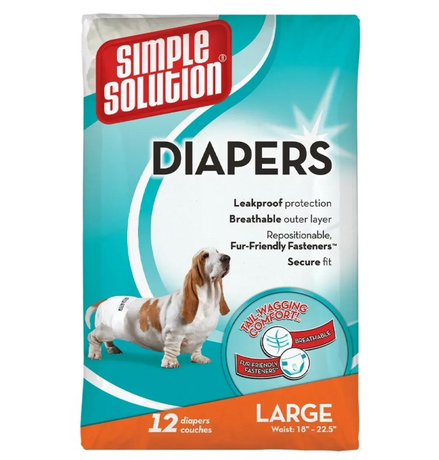 Simple Solution Disposable Diapers Памперси Одноразові Для Собак Самок Фото Від Dog.Com.Ua