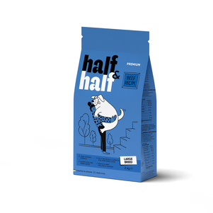 Half&Half корм сухой для взрослых собак крупных пород с говядиной