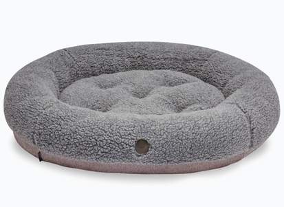 Harley And Cho Лежак Овальний Для Собак Bagel Fur Gray Фото Зоомагазину Dog.Com.Ua