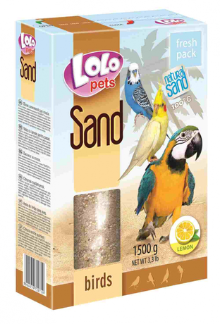 Lolo Pets Песок для птиц лимонный