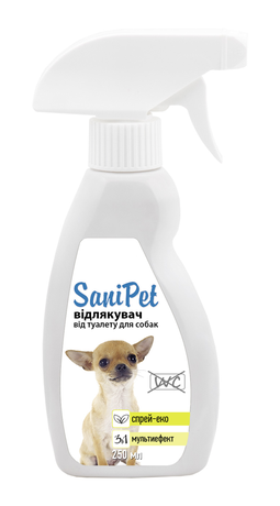 SaniPet спрей відлякувач від місць не призначених для туалету для собак 250 мл