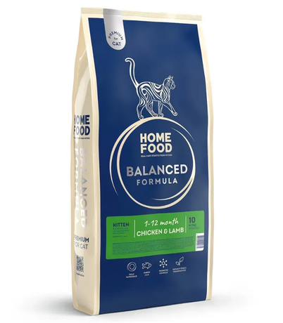 Home Food Premium Balanced Formula Kitten Сухий Корм Для Кошенят З Куркою Та Ягням Фото Від Dog.Com.Ua