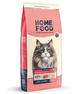 Home Food Adult Sterilised Hairball Control Сухой Корм Для Стерилизованных Котов Для Выведения Шерсти С Индейкой И Ягодами Фото Зоомагазина Dog.Com.Ua