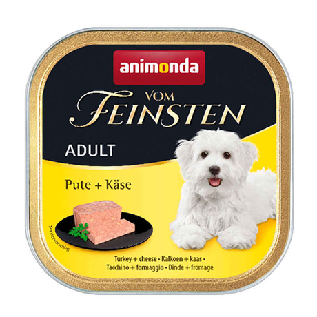 Animonda (Анімонда) Консервочка для собак Vom Feinsten Adult Turkey + Cheese (індичка та сир)