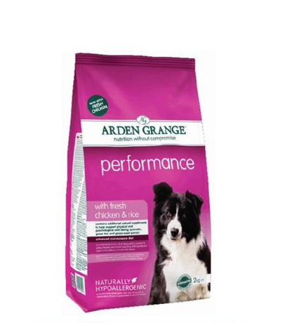 Сухий корм Arden Grange Adult Dog Perfomance для дорослих активних собак (курка і рис)