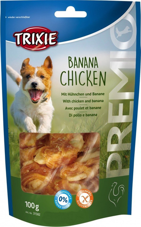 Trixie PREMIO Banana & Chicken Лакомство для собак курица и банан