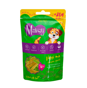 Mavsy (Мавсі) Dental Care Veggi Stick Mix Вегетаріанські Палички Для Догляду За Зубами Та Яснами Собак (Морква, Гарбуз, Шпинат Мікс) Фото Зоомагазину Dog.Com.Ua