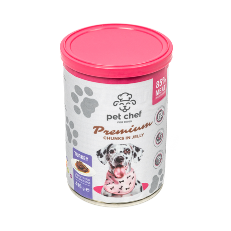 Pet Chef Вологий Корм Для Собак Шматочки В Желе З Індичкою Фото Від Dog.Com.Ua
