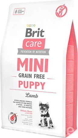 Brit Care Mini Grain Free Puppy Lamb беззерновий гіпоалергенний корм для щенят малих порід (ягня)