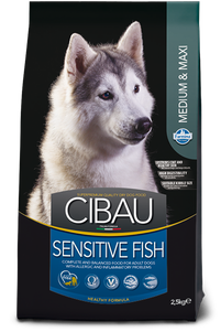 Сухой корм Farmina (Фармина) CIBAU SENSITIVE FISH MEDIUM/MAXI для взрослых собак средних и крупных пород с чувствительным пищеварением (рыба)