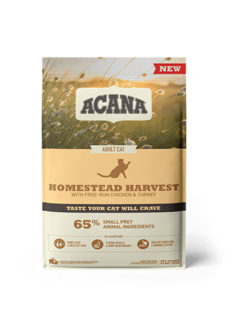 Acana Homestead Harvest для дорослих кішок (курча та індичка)