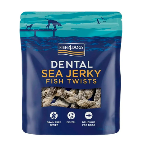 Fish4Dogs Sea Jerky Натуральные Лакомства Для Собак Рыбные Косички Из Кожи Белой Рыбы Фото От Dog.Com.Ua