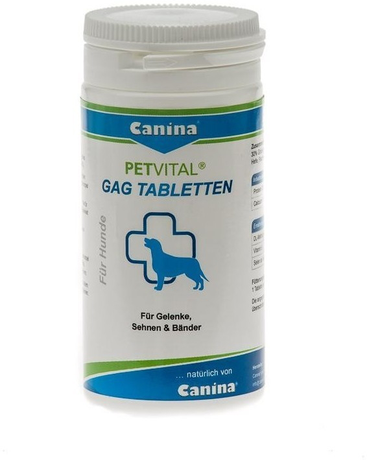 Canina (Каніна) Petvital GAG препарат для кісток та суглобів (глюкозамін з екстрактом мідій)