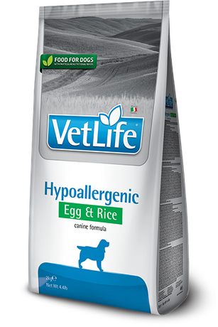 Сухий лікувальний корм для собак Farmina (Фарміна) Vet Life Hypoallergenic Egg & Rice при харчовій алергії