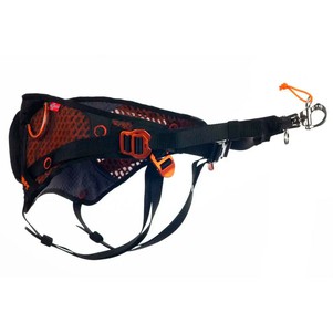 Non-stop dogwear Løype belt Пояс для прив'язі собак чорний з помаранчевим