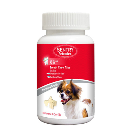 SENTRY Petrodex Breath Chew Tabs - освежающие жвачки для собак