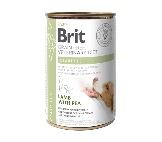 Консерва Brit Veterinary Diet Dog Diabetes беззерновой корм для собак при диабете