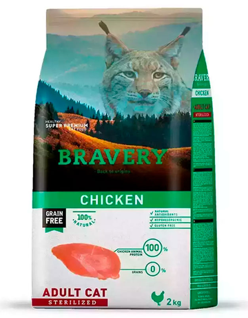 Bravery Chicken Adult Cat Sterilized сухий корм для стерилізованих котів (курка)