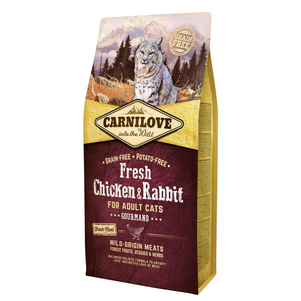 Carnilove Fresh Chicken & Rabbit для дорослих кішок (курка та кролик)